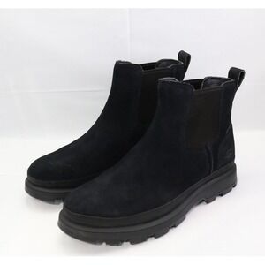 UGG CHELSEA MEN BOOTS LEATHER  Black Size 7 / UK 6 / EU 40 / JP 25